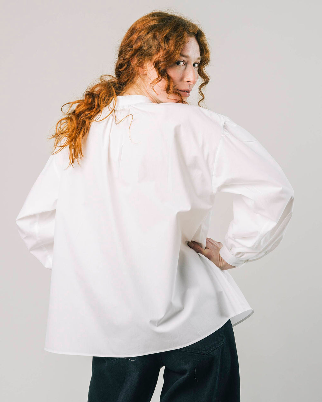 Ribbon Blouse Off White