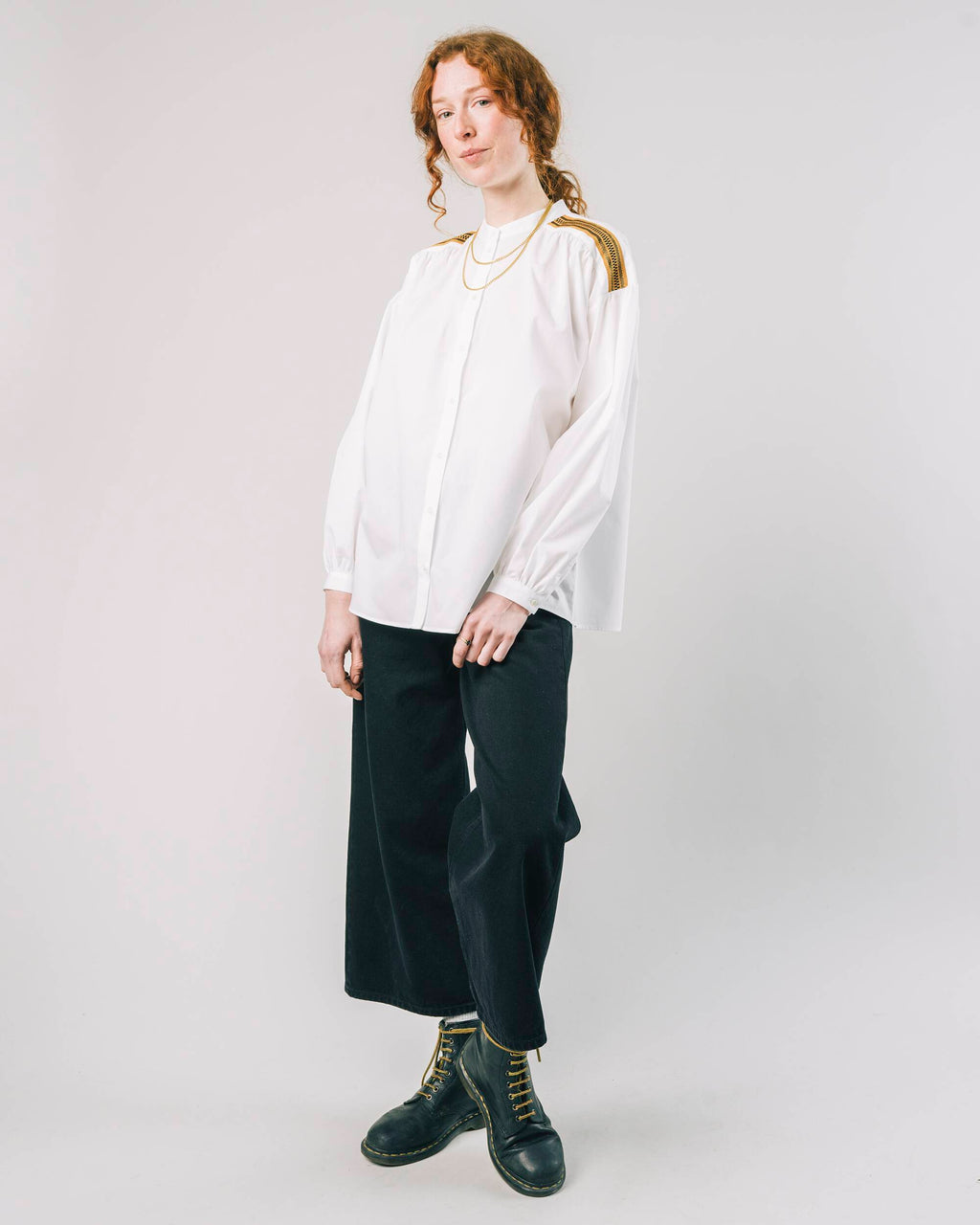 Ribbon Blouse Off White