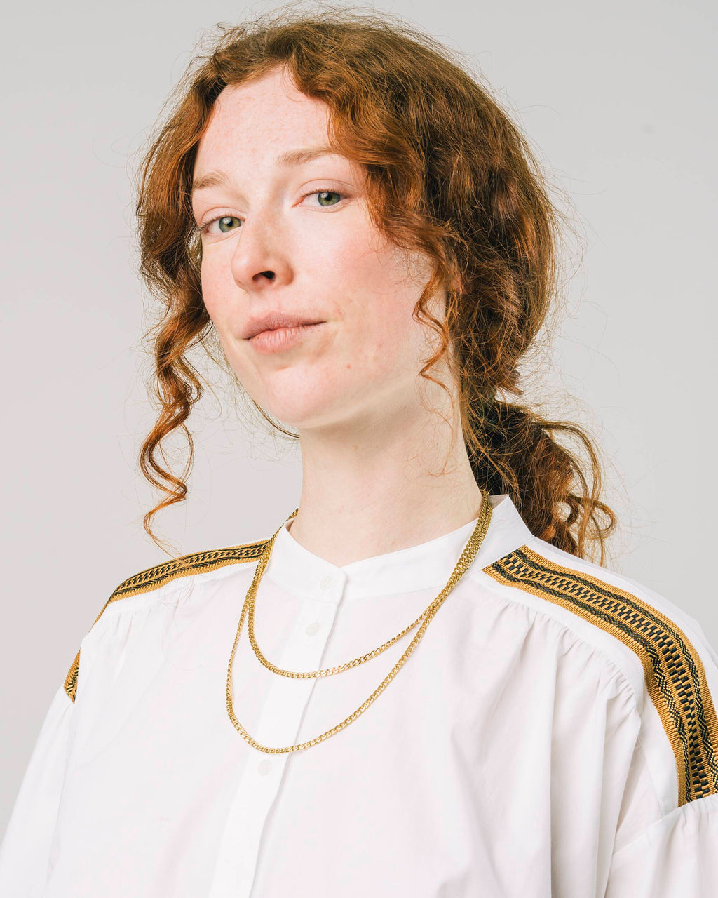 Ribbon Blouse Off White