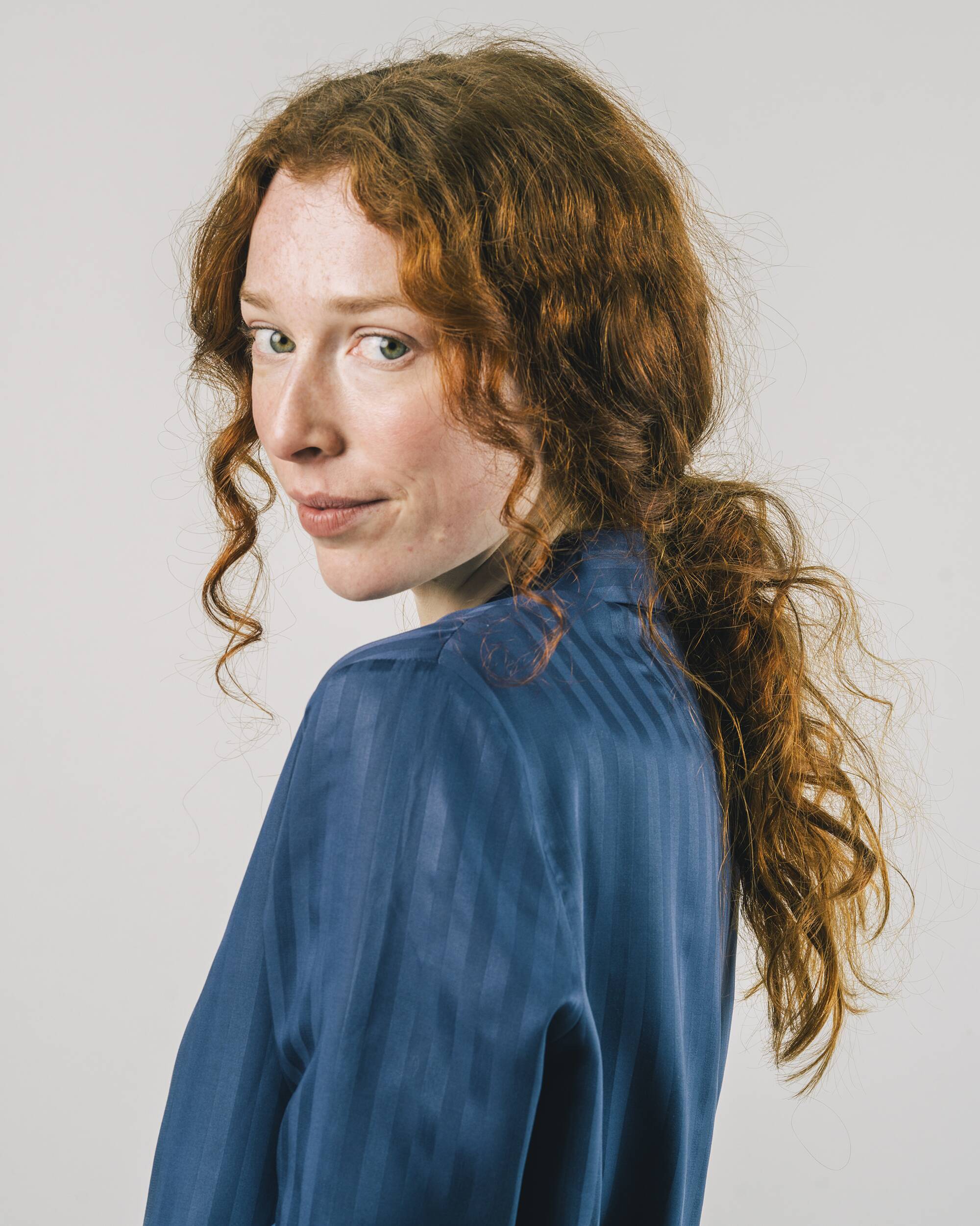 Hidden Stripes Blouse Navy