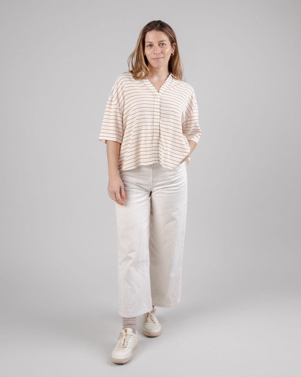 Mix Oversize Cropped Blouse Narciso