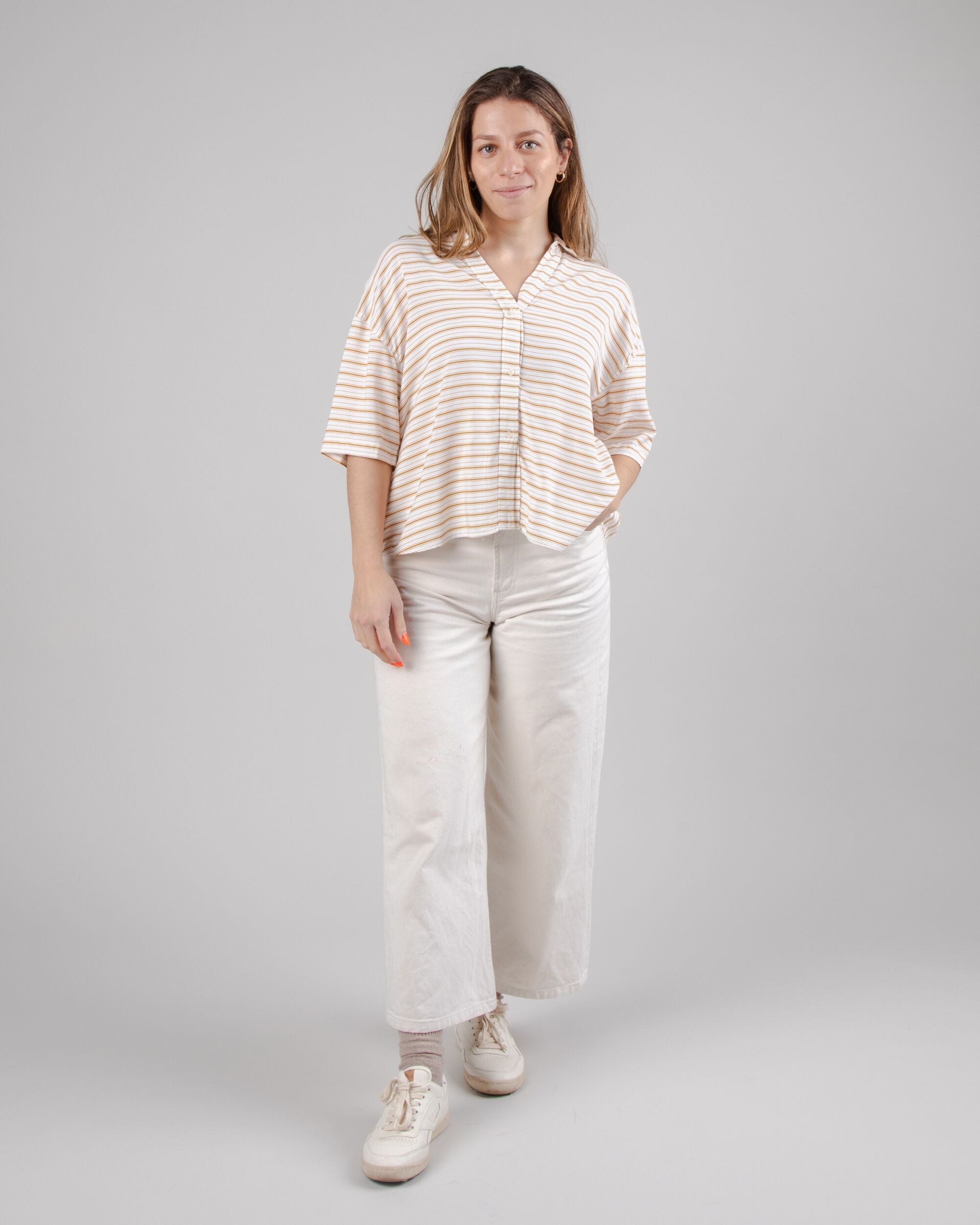 Mix Oversize Cropped Blouse Narciso