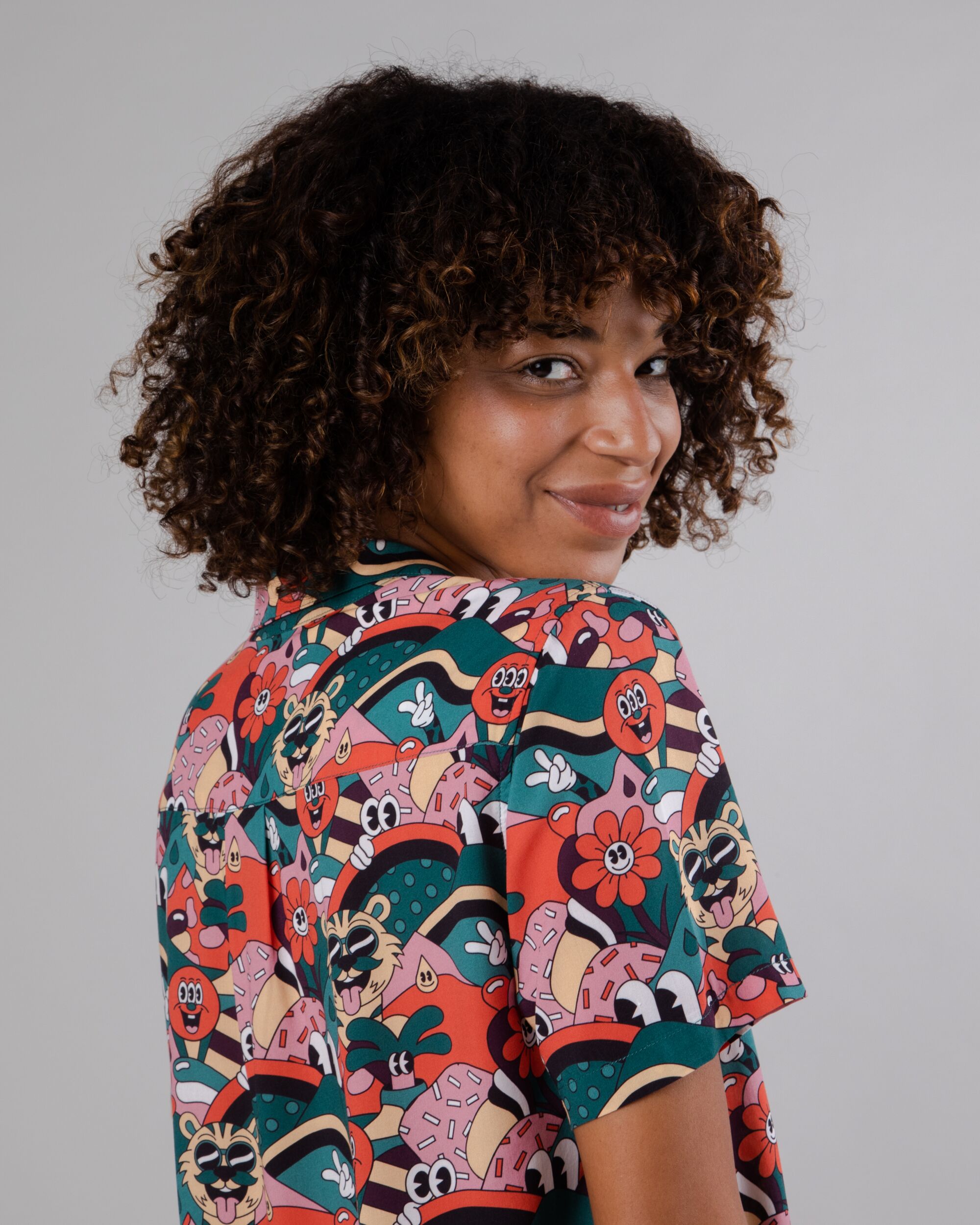 Yeye Weller Aloha Blouse Red