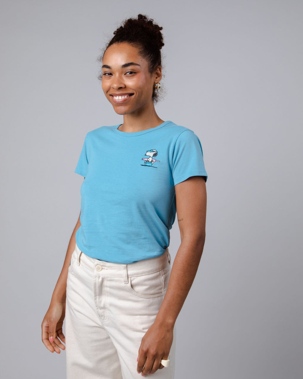 Peanuts Beach Tee Blue