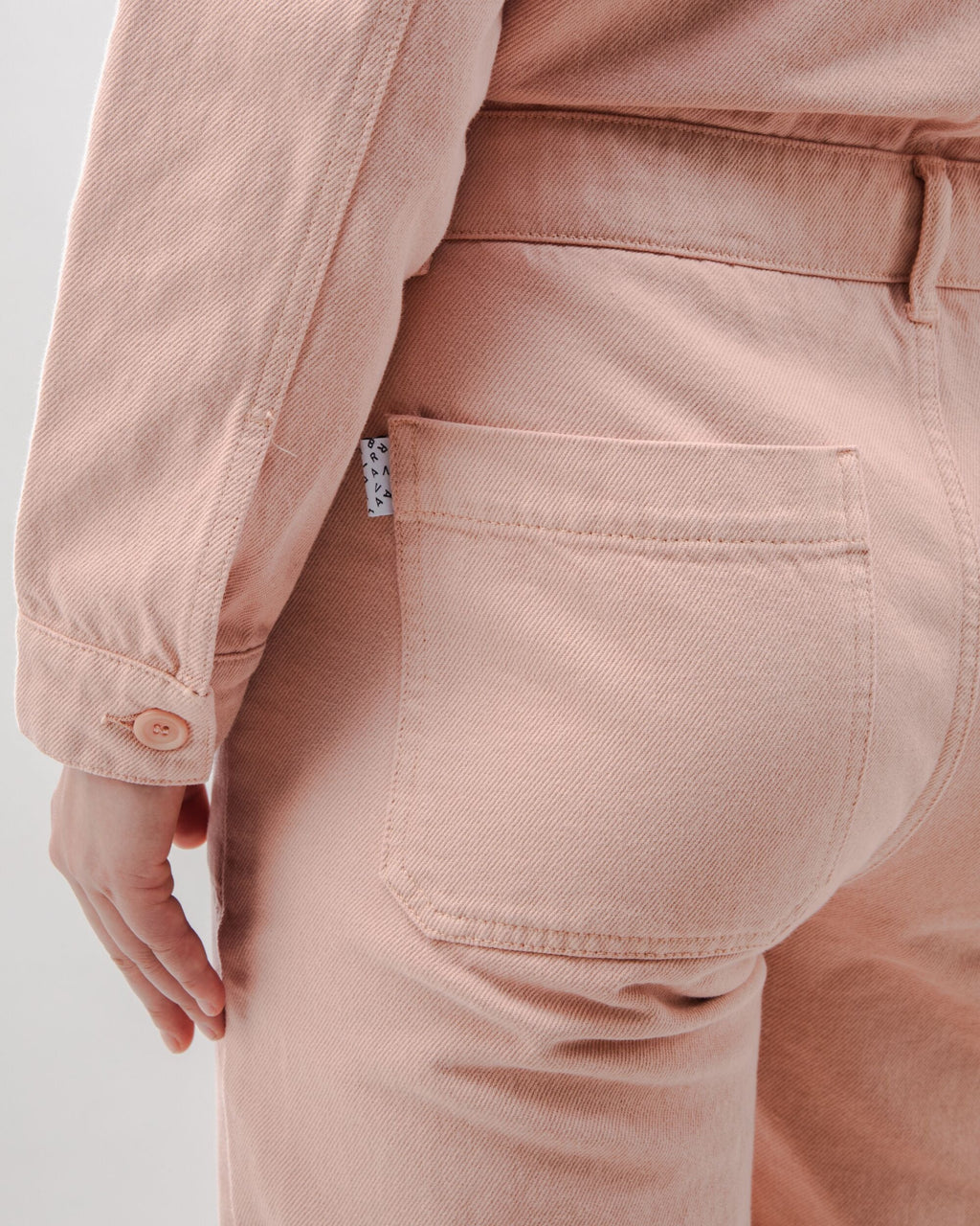 Cotton Twill Boiler Suit Rose