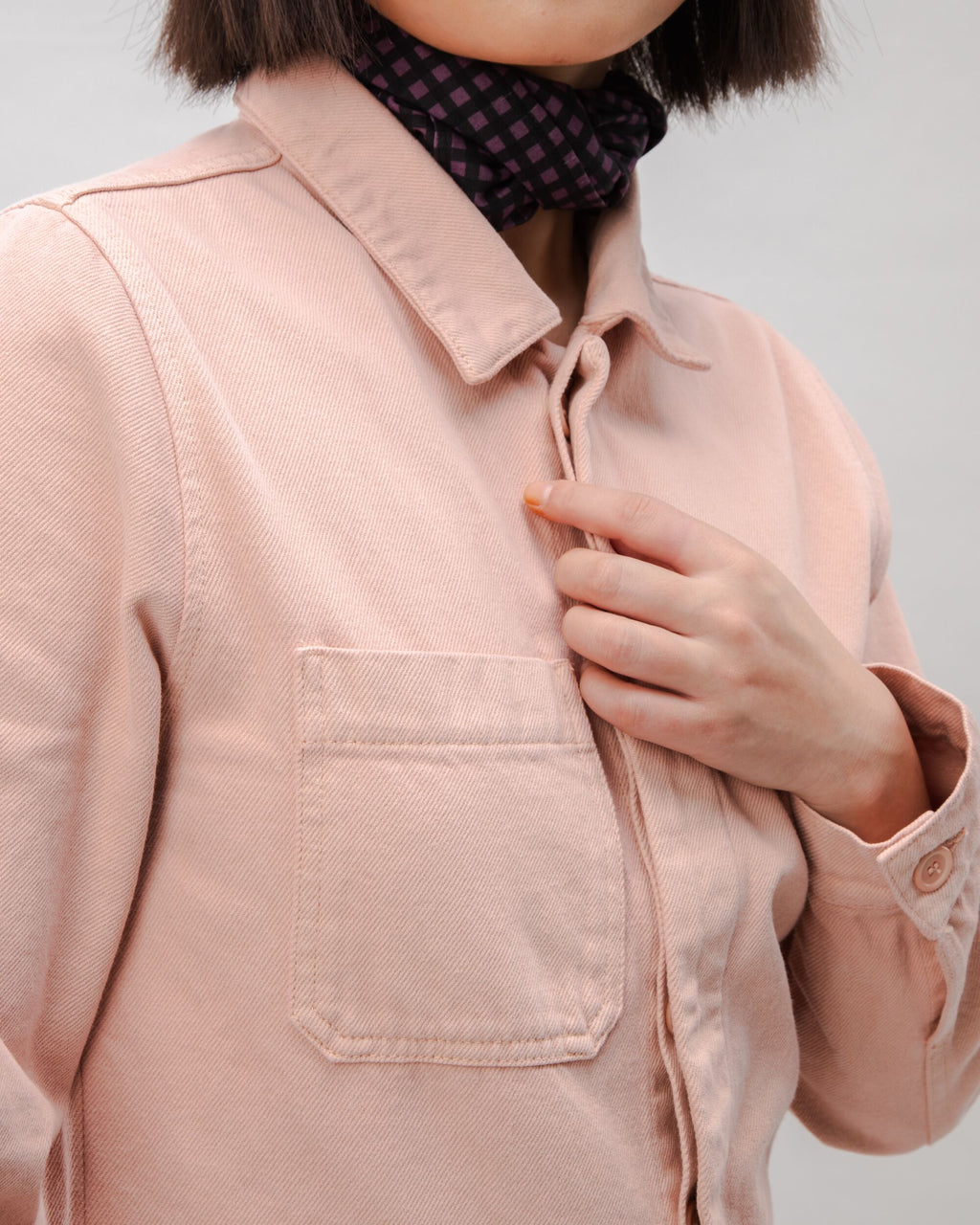 Cotton Twill Boiler Suit Rose