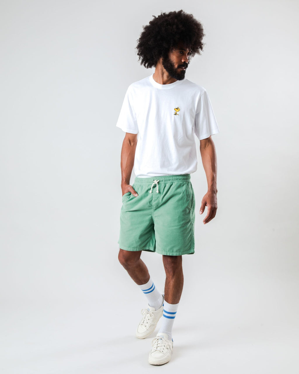 Baby Cord Short Light Green