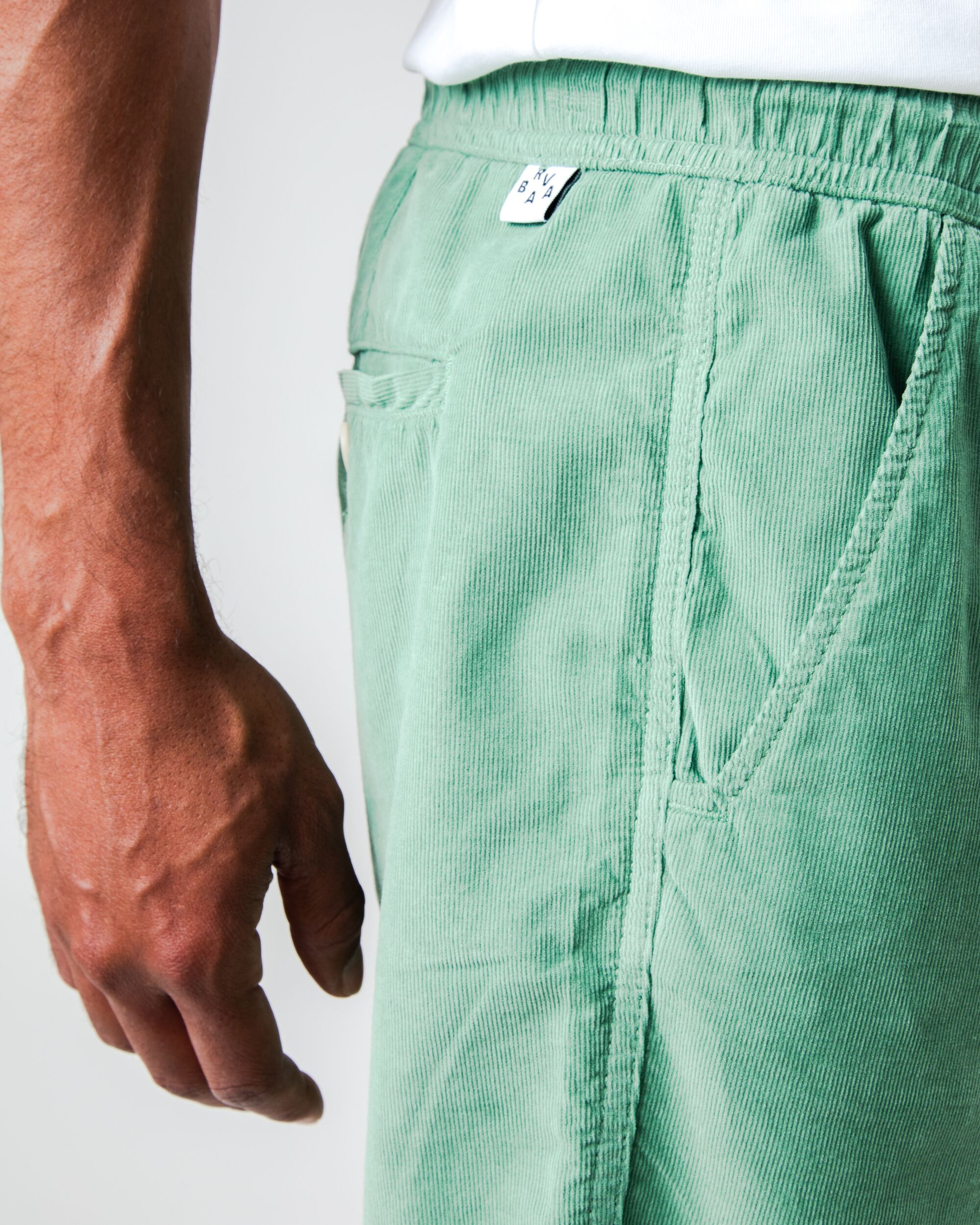 Baby Cord Short Light Green