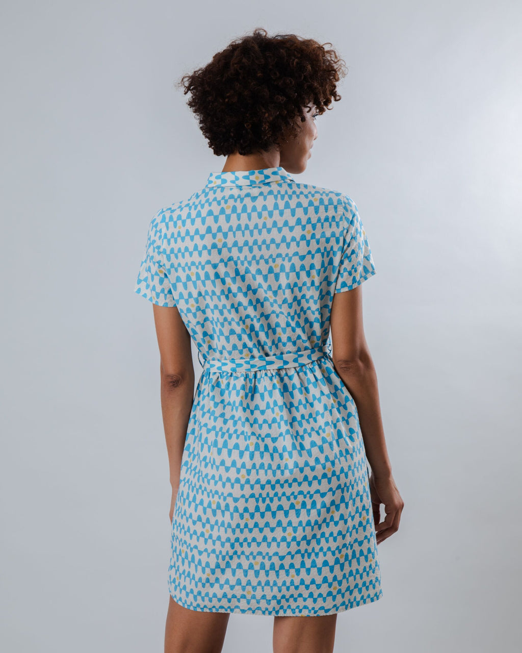 Sunset Short Dress Blue