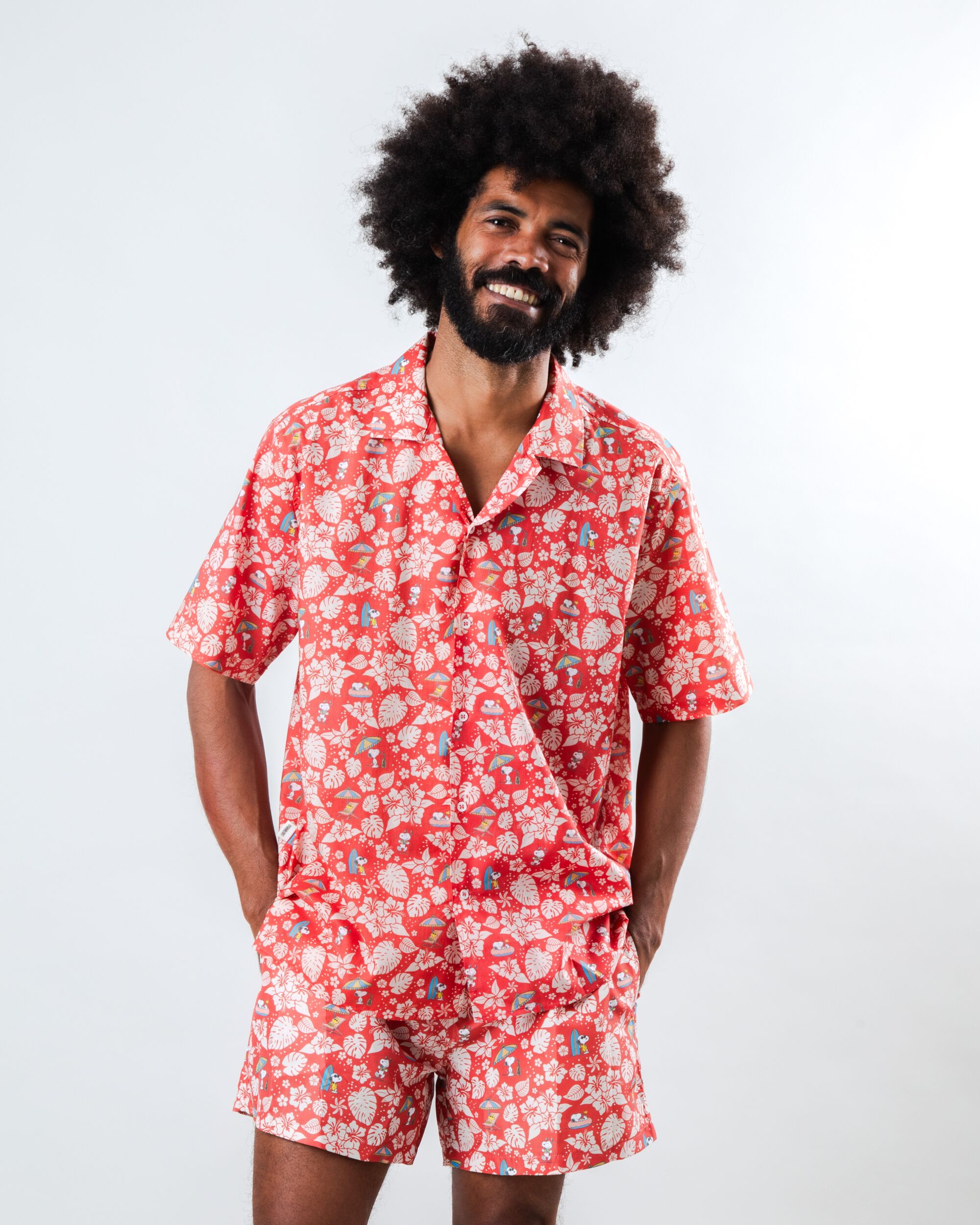 Peanuts Tropical Swimwear Red