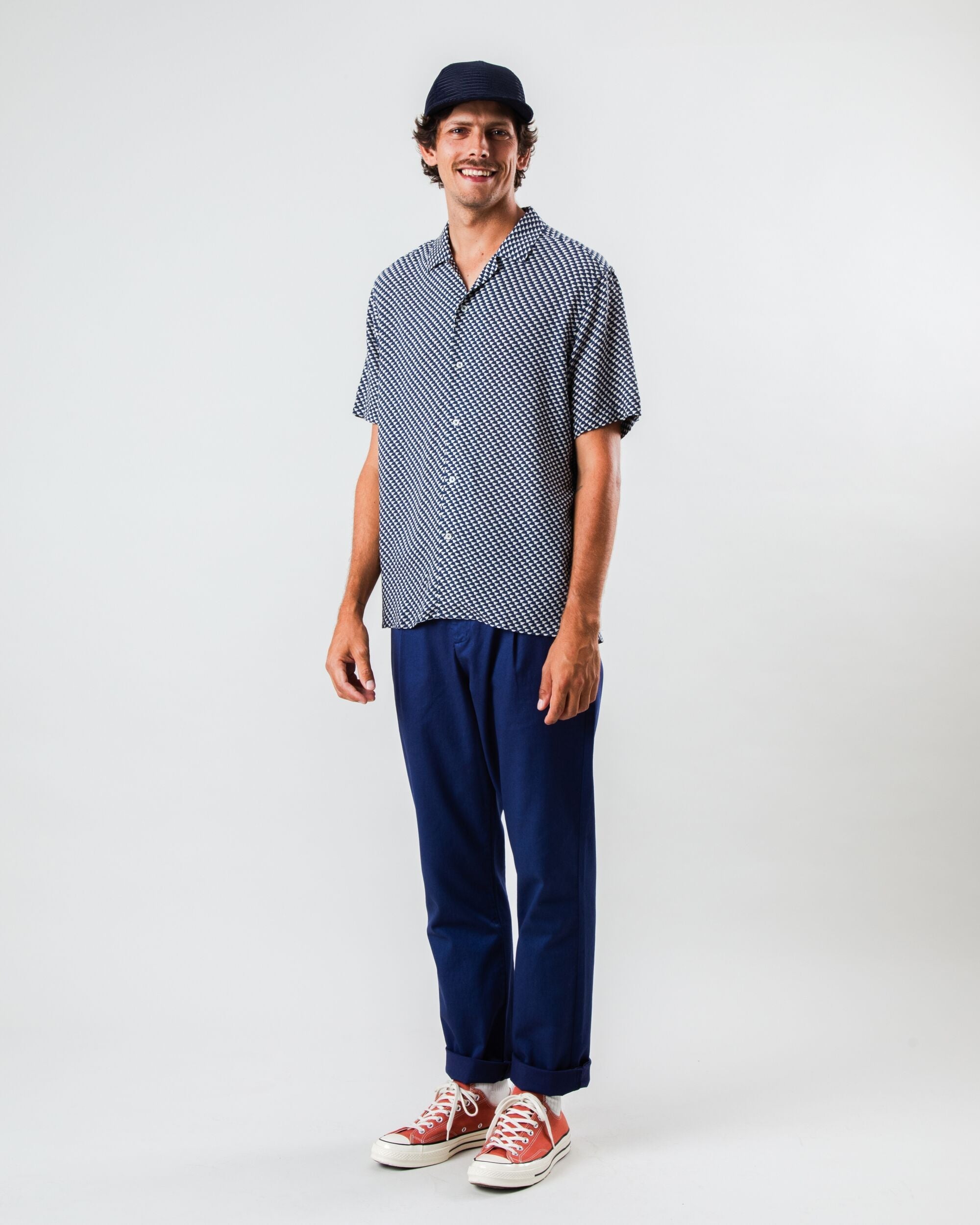 Tramuntana Aloha Shirt Navy