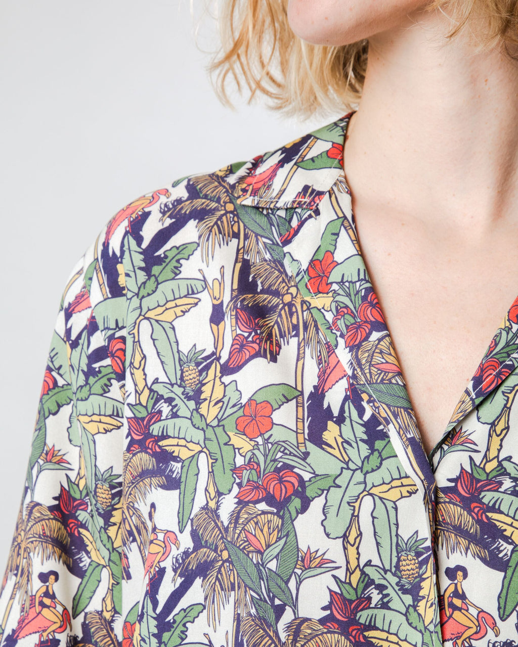 Helios Aloha Blouse Ecru