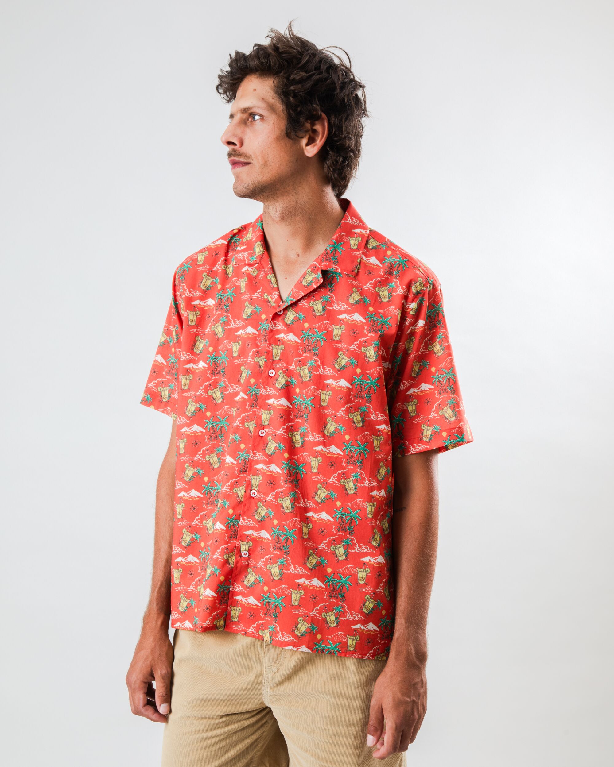 Jungle Juice Aloha Shirt Red