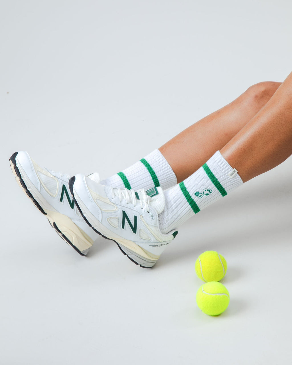 Peanuts Tennis Snoopy Socks White