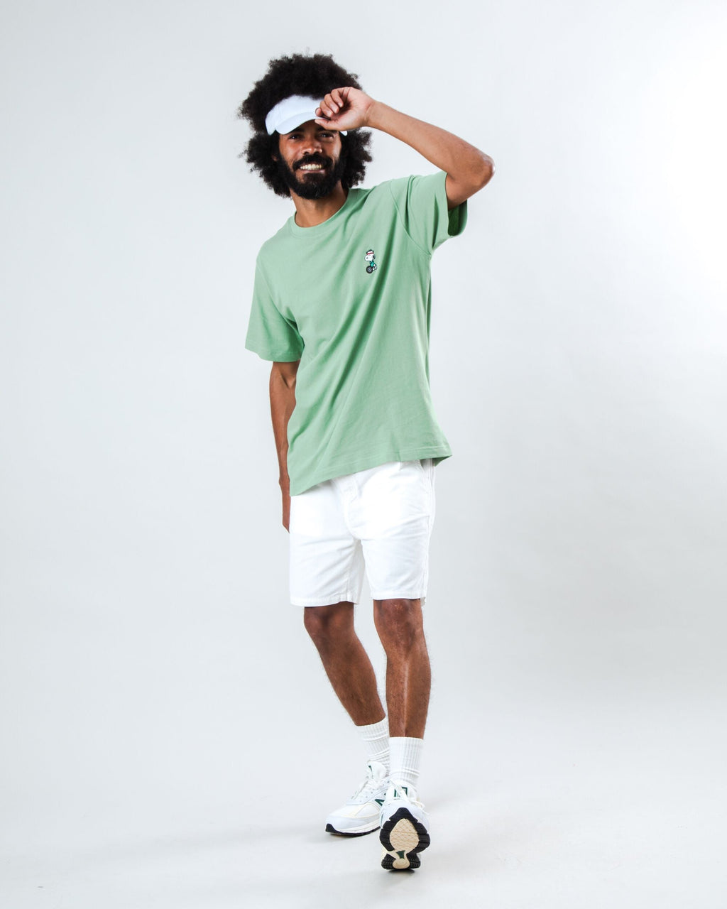 Peanuts Tennis Snoopy T-shirt Light Green