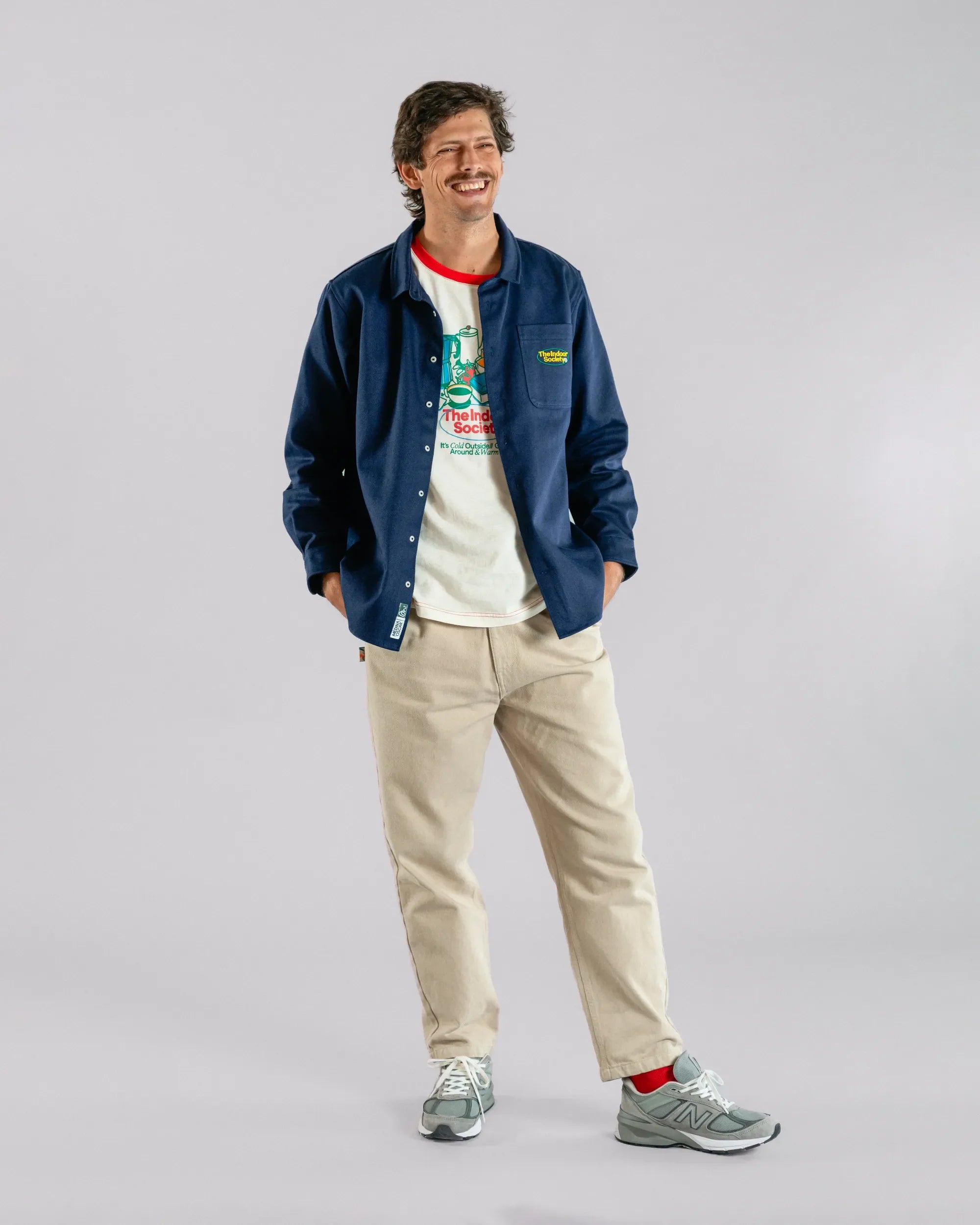 The Indoor Society Overshirt Blue