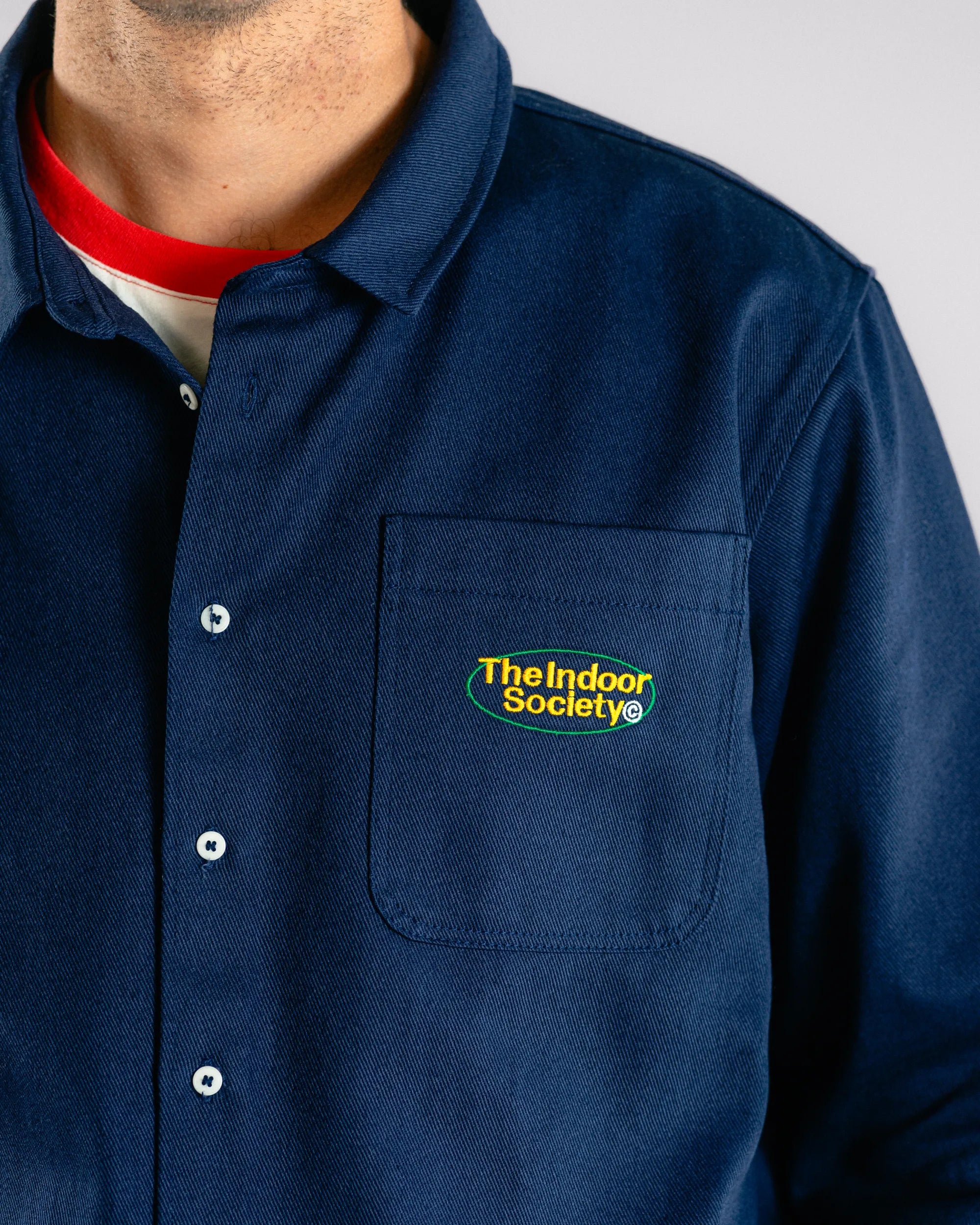 The Indoor Society Overshirt Blue