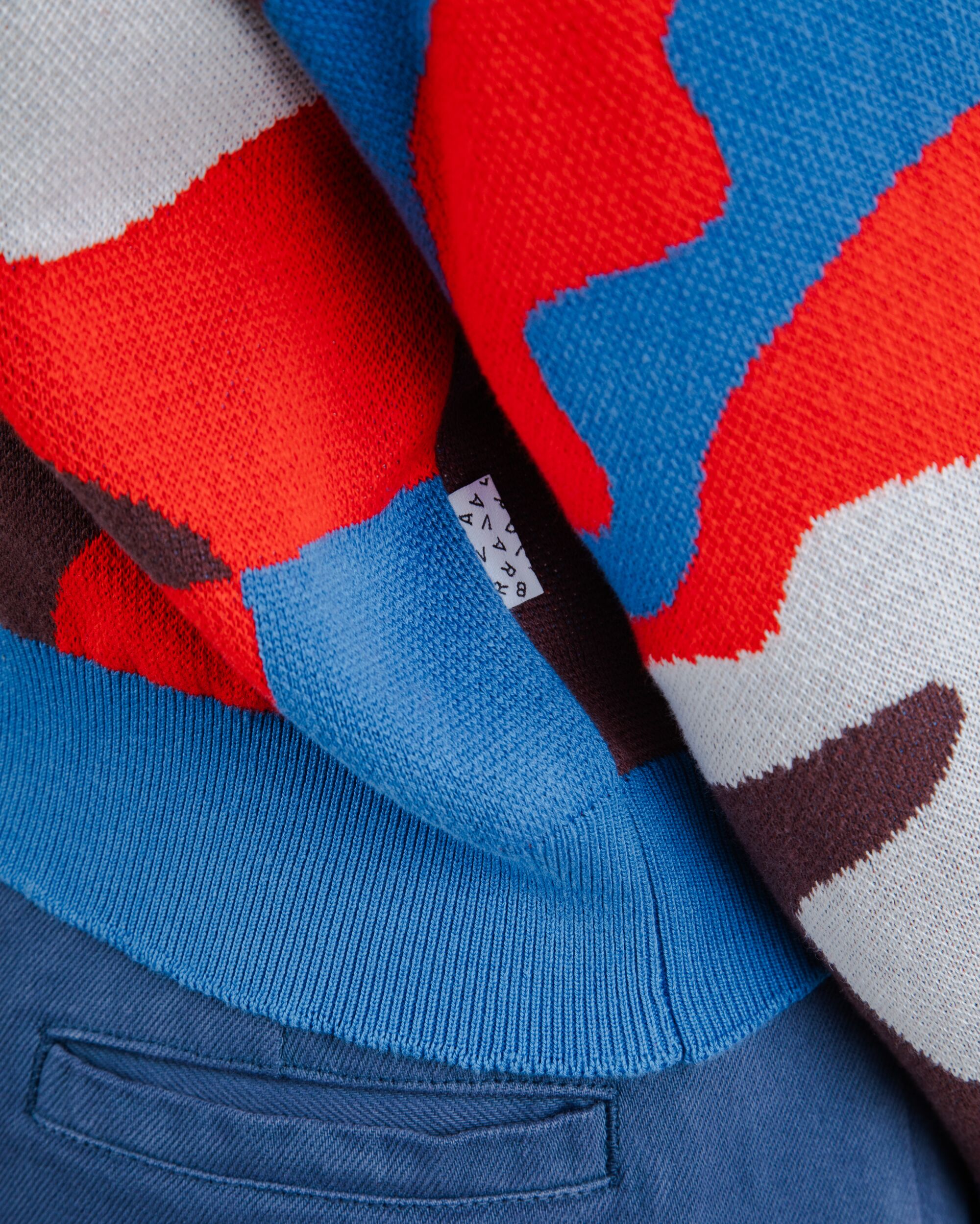 Jacquard Cropped Sweater Sobremesa