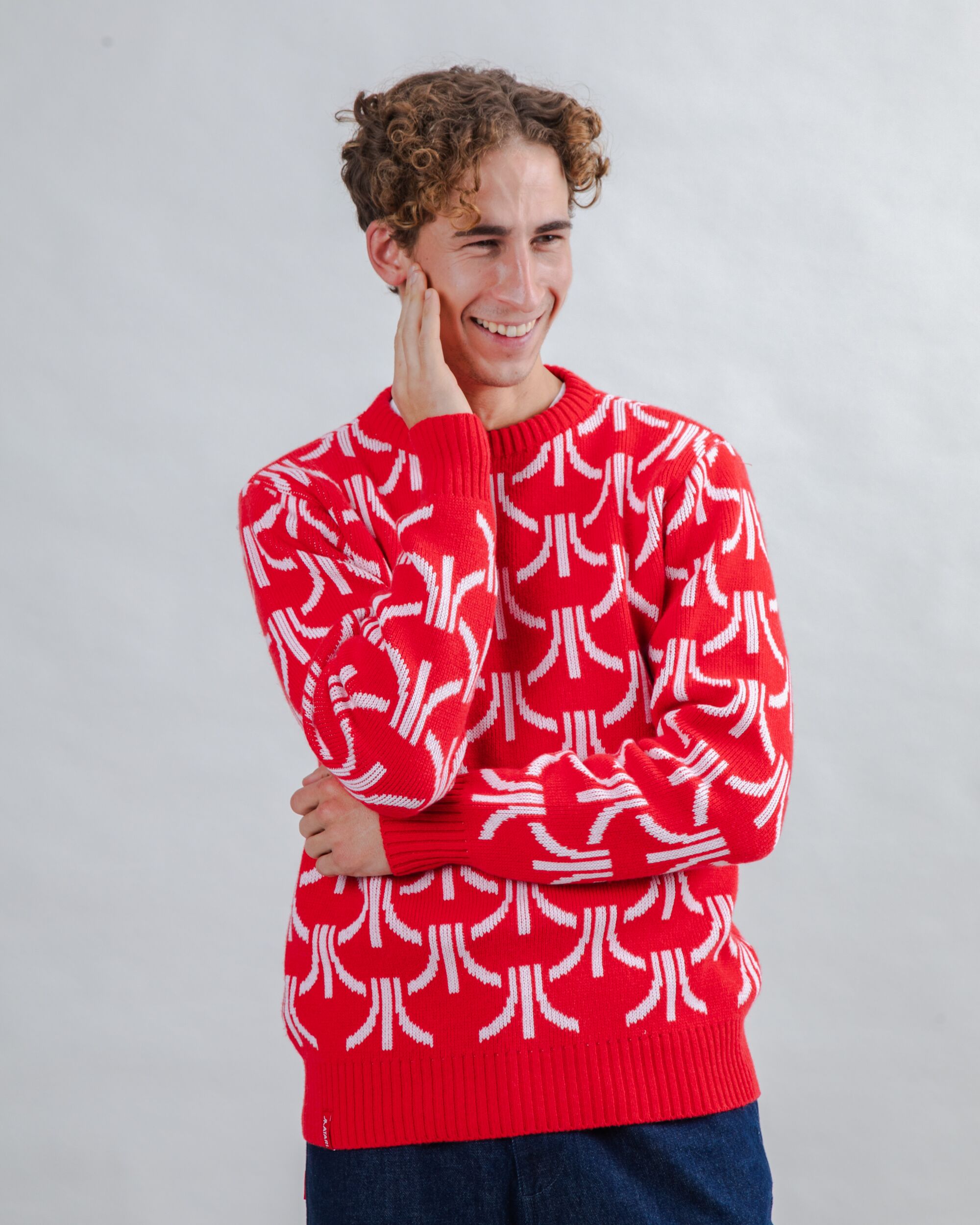 Atari Sweater Monogram Jacquard