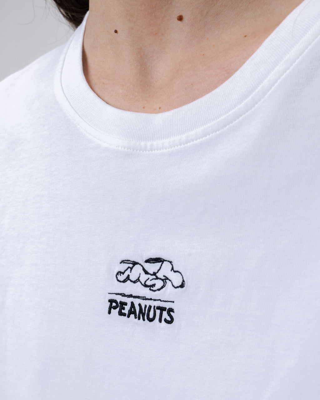 Peanuts Everybody's in a Hurry Oversize Tee White