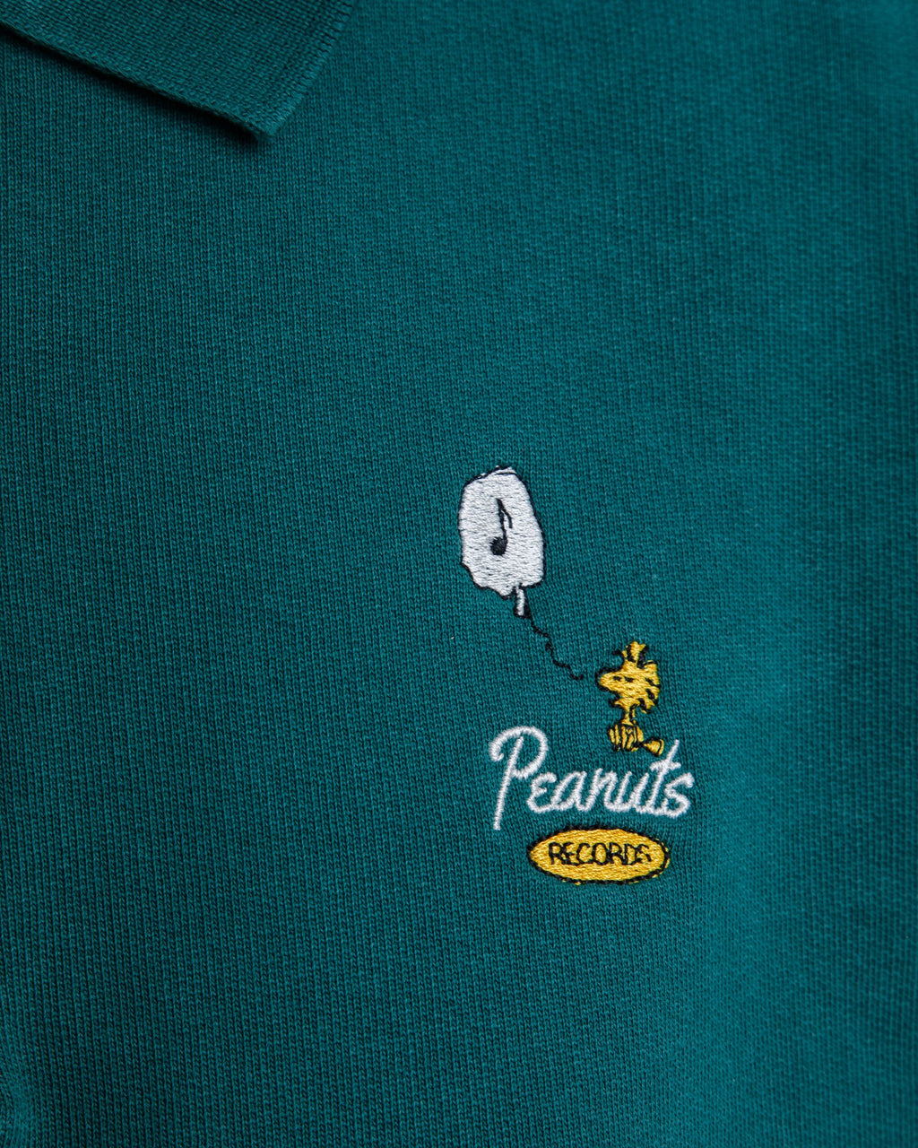 Peanuts Records Polo Sweatshirt Green