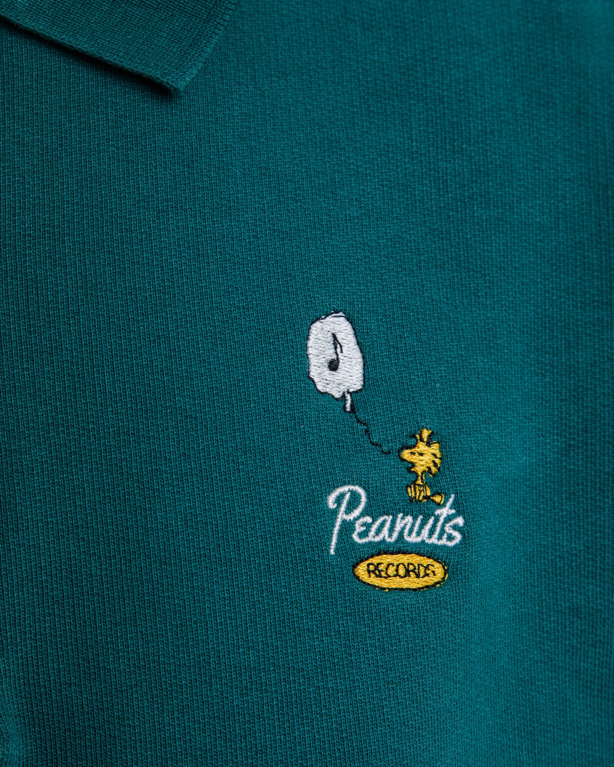 Peanuts Records Polo Sweatshirt Green