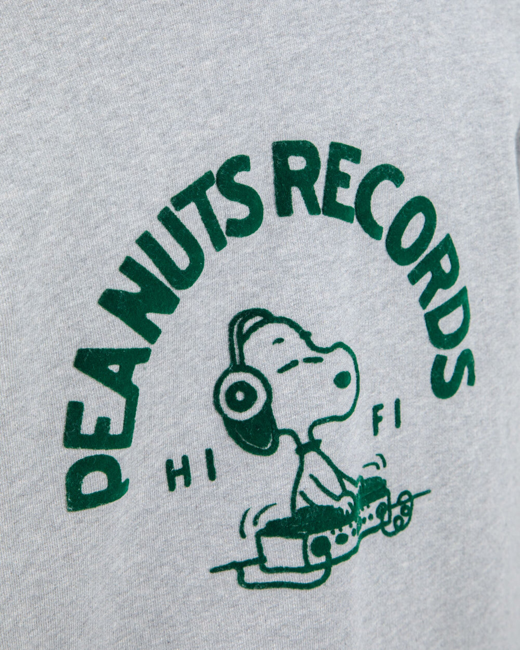 Peanuts Records Sweatshirt Grey