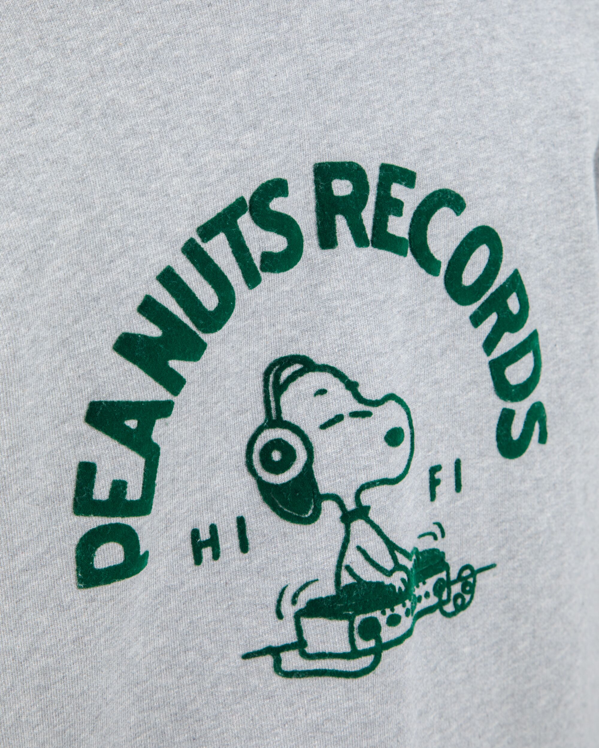 Peanuts Records Sweatshirt Grey