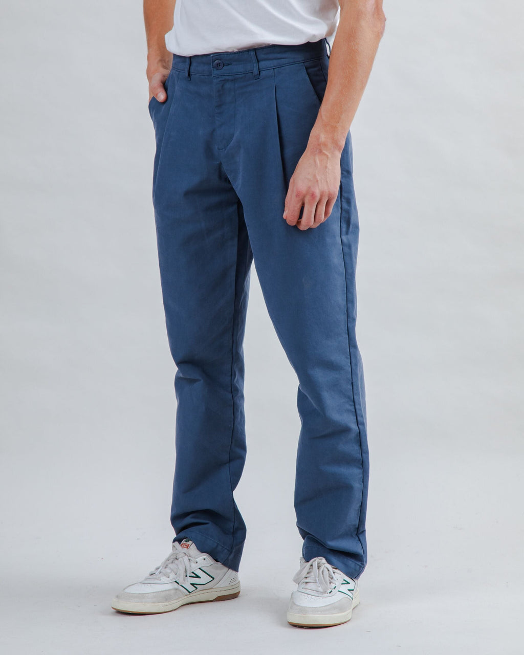 Brava Gum Pleated Pants Indigo