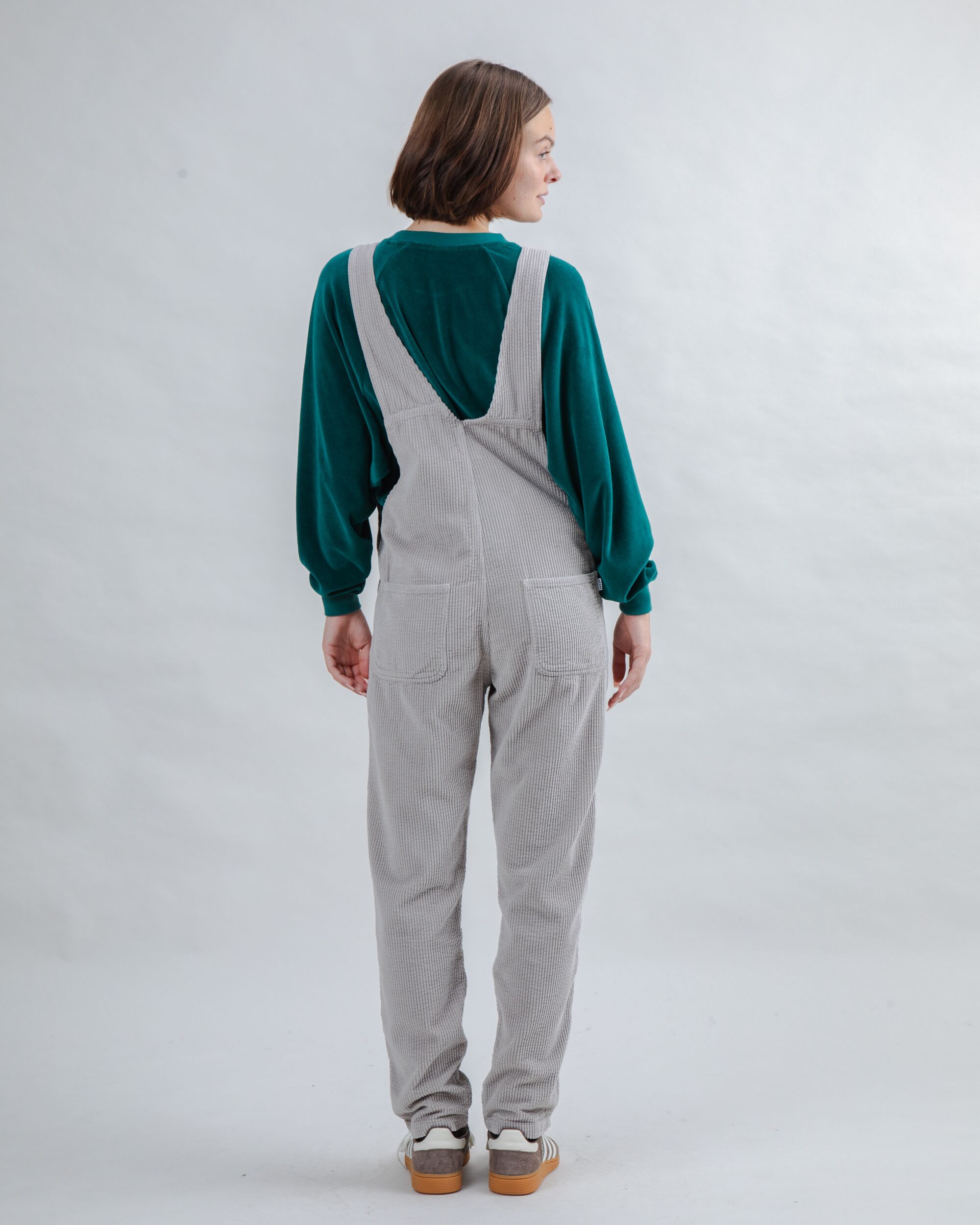 Corduroy Overall Grey
