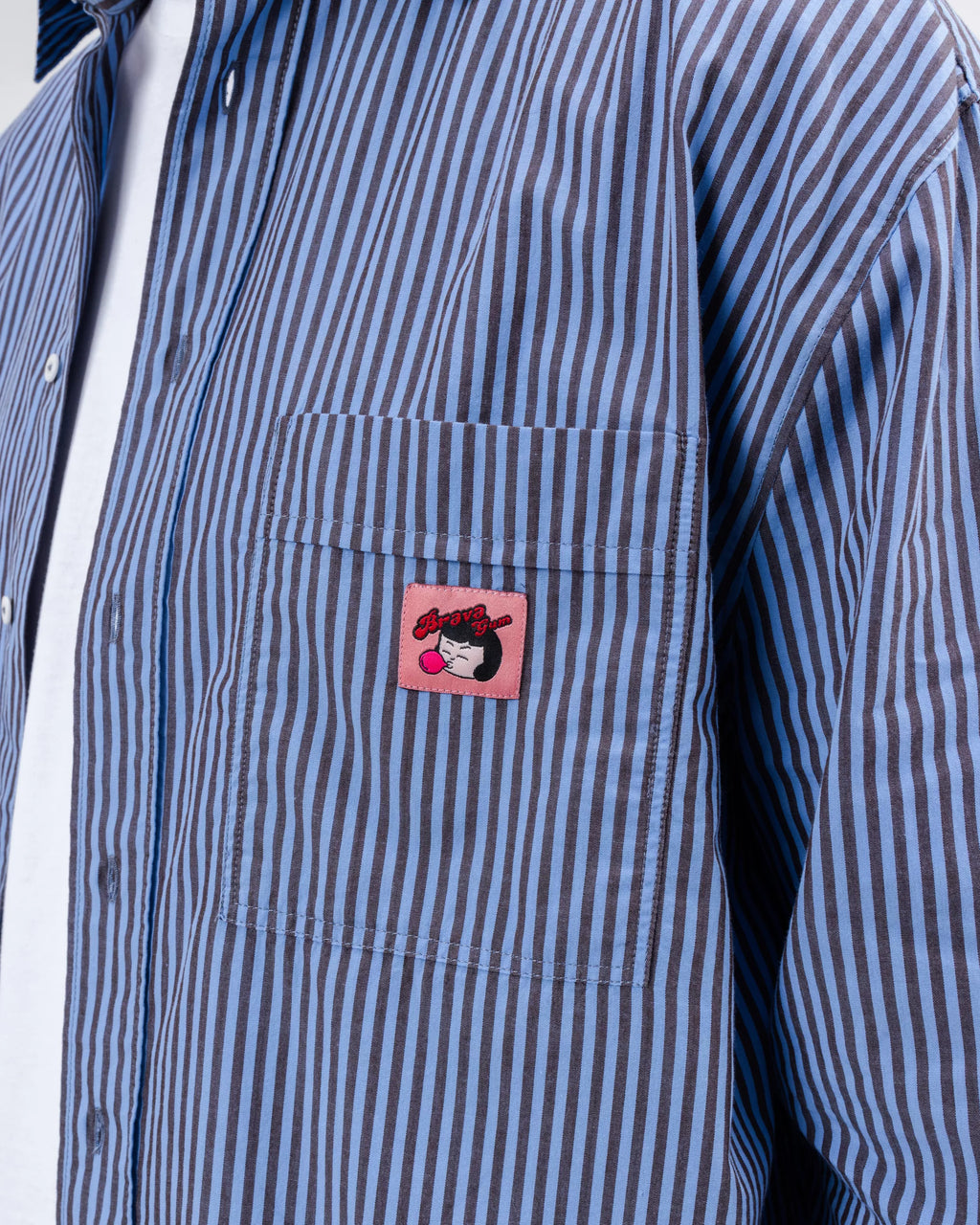 Relaxed Stripes Brava Gum Shirt