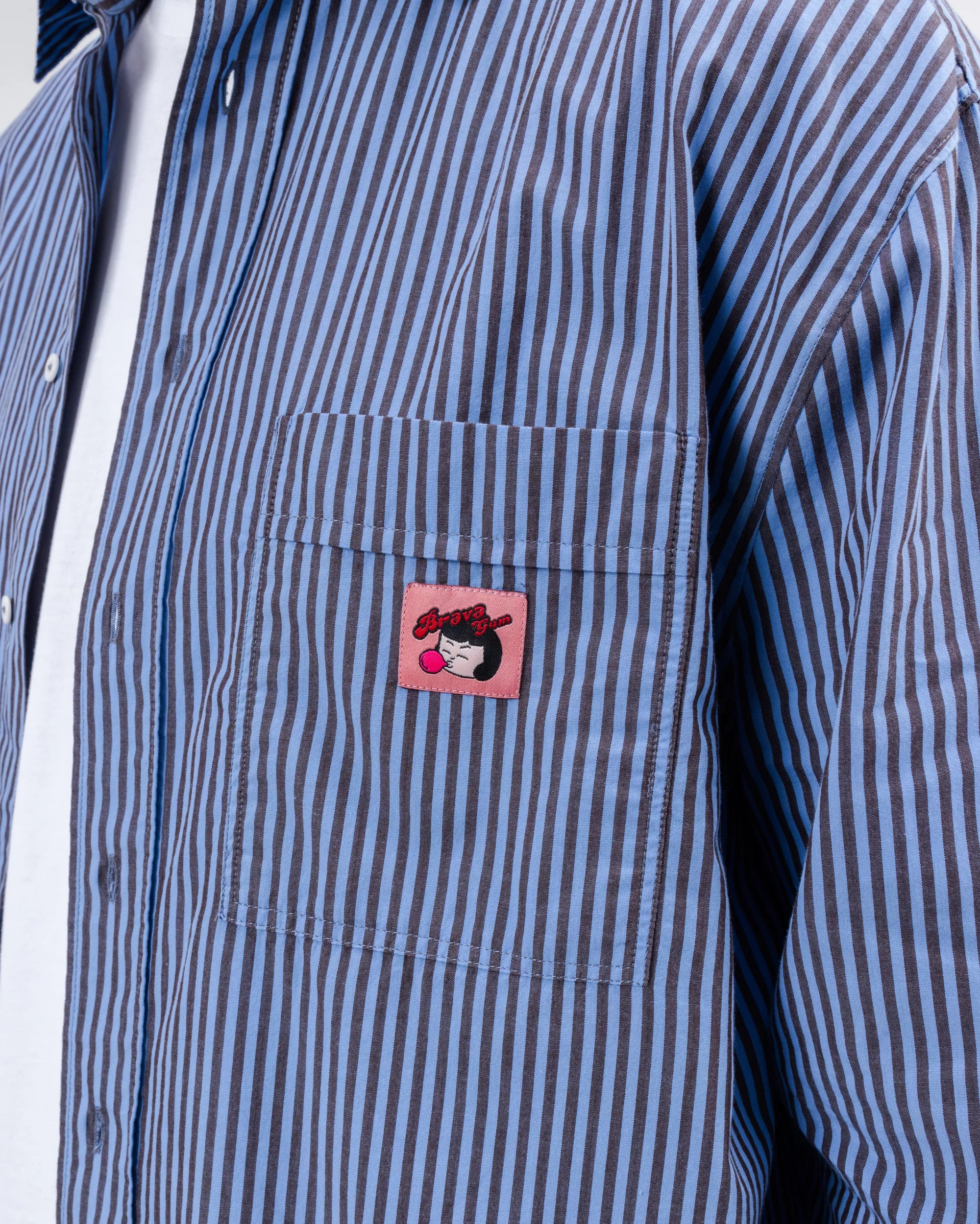 Relaxed Stripes Brava Gum Shirt