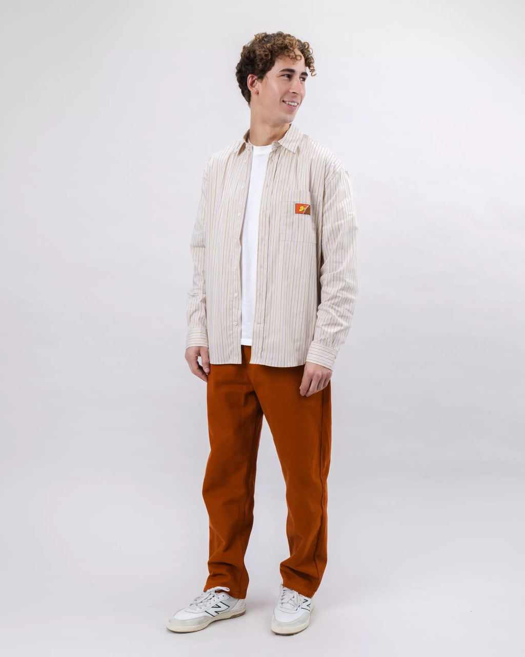 Relaxed Stripes Choco Shirt