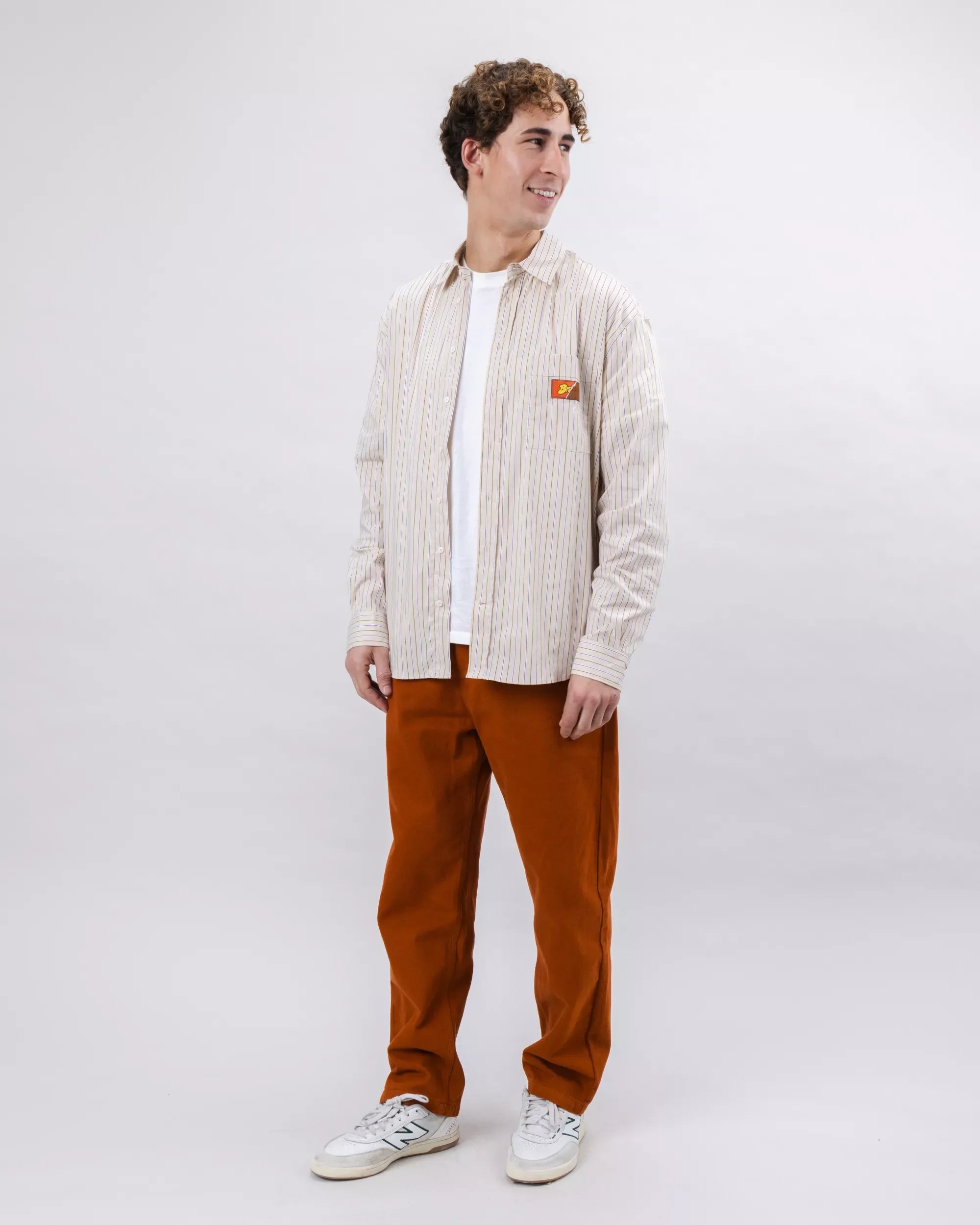 Relaxed Stripes Choco Shirt