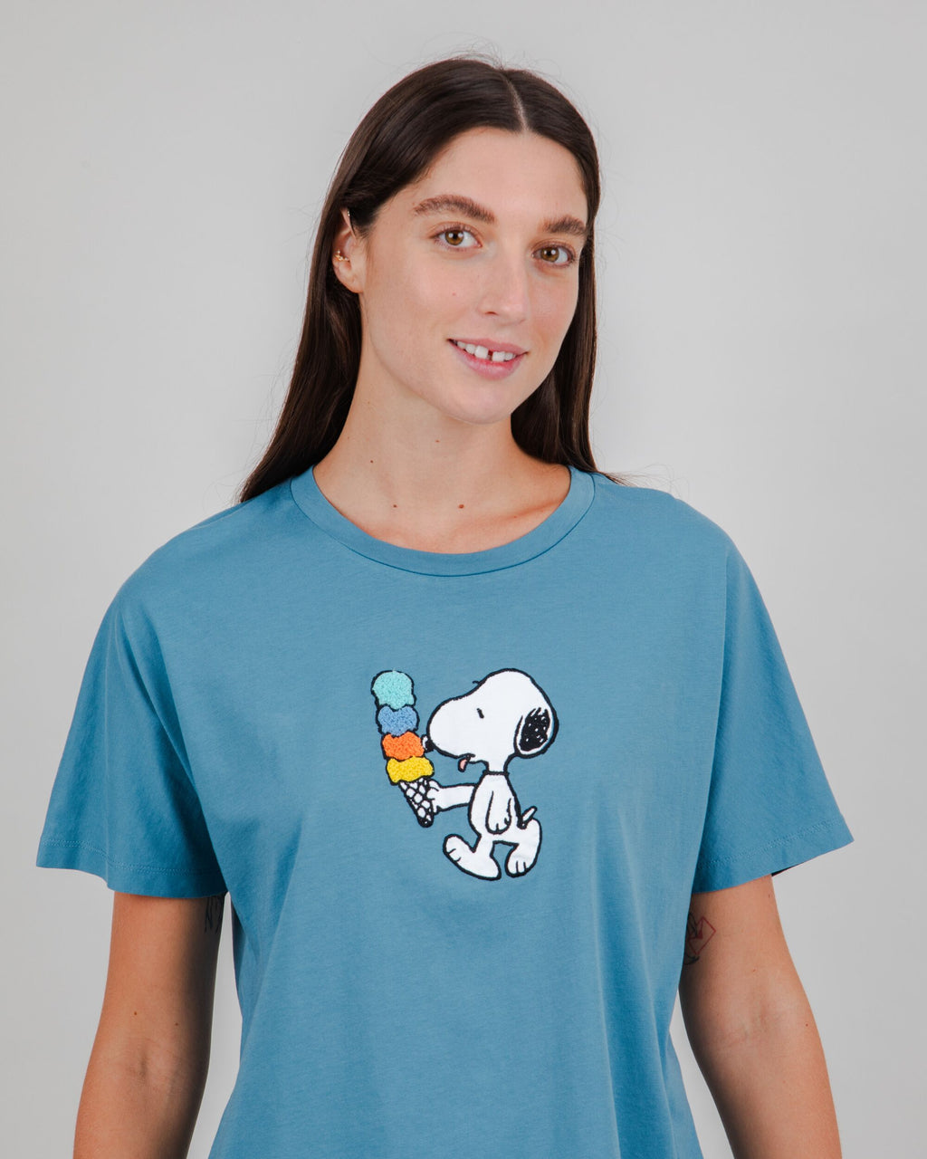 Peanuts Icecream Oversize Tee Blue