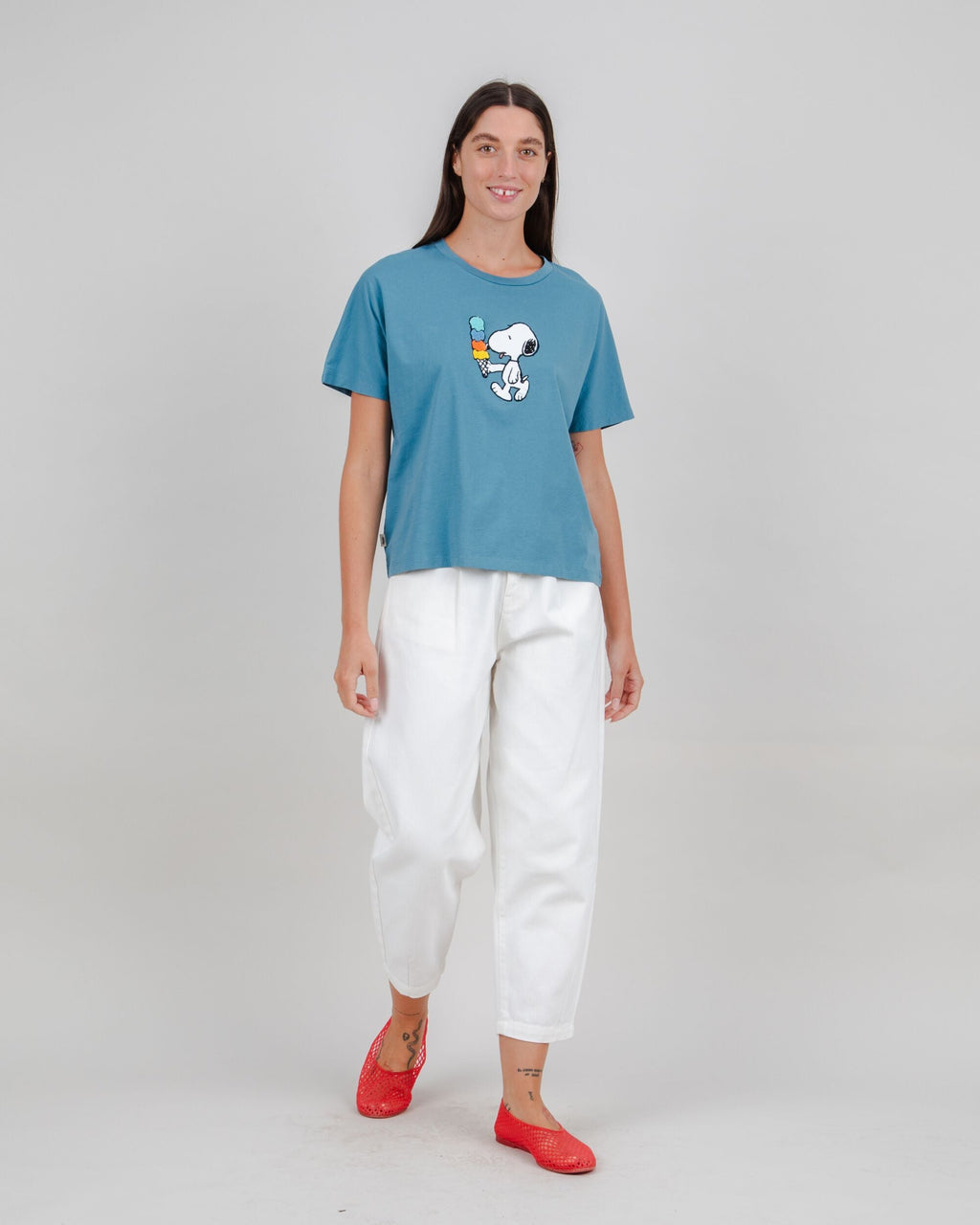 Peanuts Icecream Oversize Tee Blue