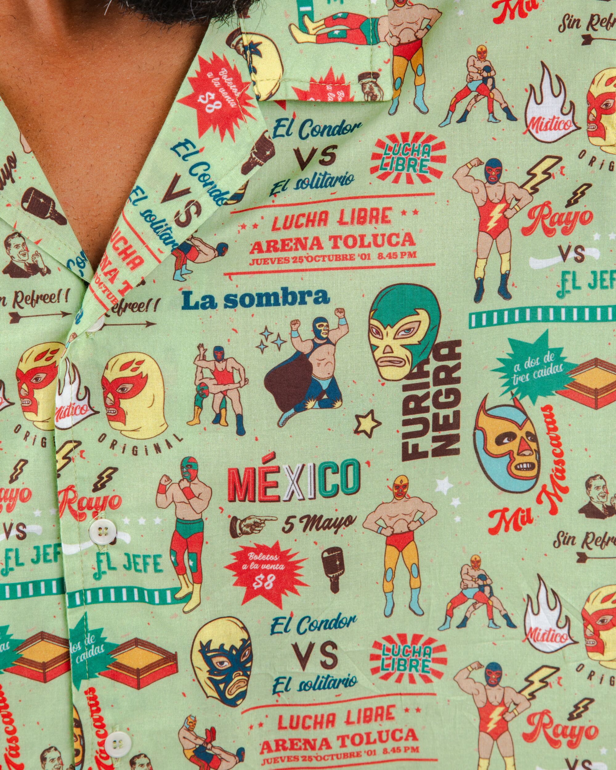 Lucha Libre Aloha Shirt