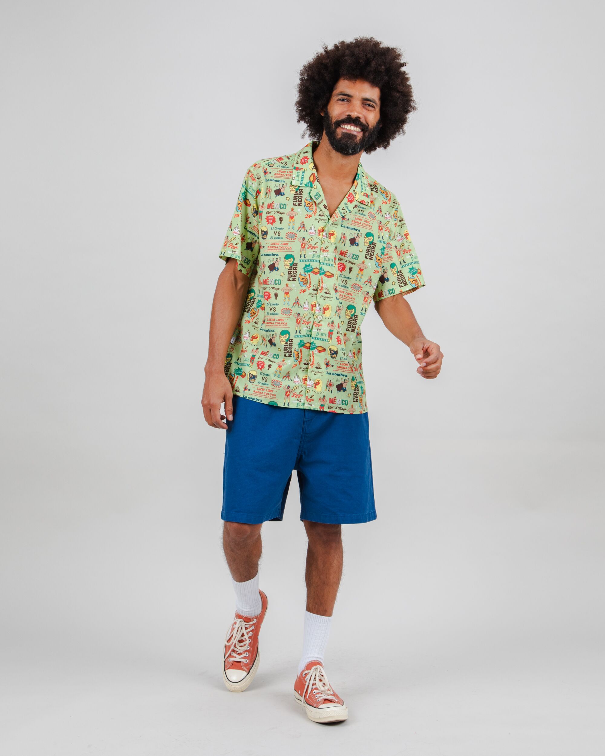 Lucha Libre Aloha Shirt