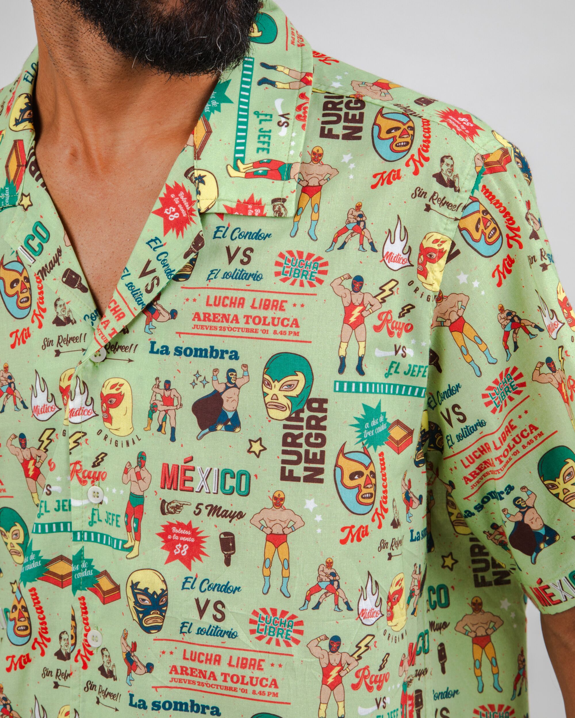 Lucha Libre Aloha Shirt